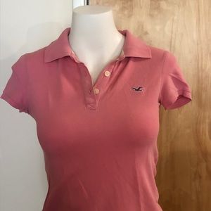 Hollister and Co. pink polo women’s small